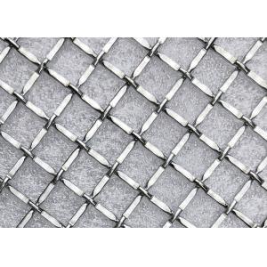 Metal Decoration Ss302 Lock Crimp Wire Mesh Alkali Resistance For Ceiling And Gate