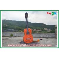 China Advertising Campaign Oxford Cloth Inflatable Guitar , Music Festival Height 2 Meters on sale