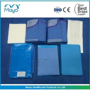 MAYO Surgical Obstetrics Drapes Baby Delivery Pack With Surgical Gowns