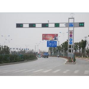 6M Outdoor Automatic Traffic Light Signals , Road Traffic Signals And Signs