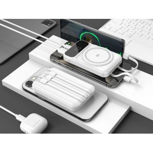 China OEM 10000mAh Banco de energía magnético Banco de energía de carga súper rápida inalámbrico / cableado wholesale