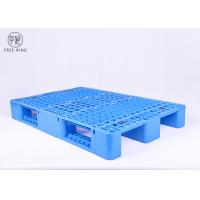 China Racking Reusable Plastic Skids Pallets For Fork Trucks With 4 Way Entry P1208 on sale