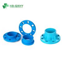 China NB-QXHY Blue/Grey Plastic UPVC DIN Standard Pipe Fitting Flange Sealing Surface RF OEM on sale
