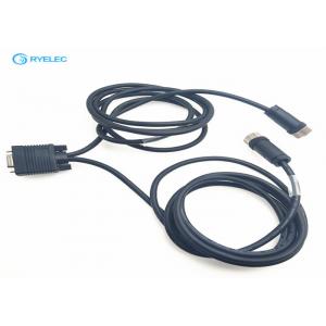 Cabo ethernet fêmea de 12 Pin para a máquina do laser, conjunto de cabo impermeável do chicote de fios do fio