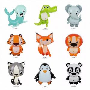 Wholesal New Cartoon Animal Series Balloon Sea Lion Fox Penguin Panda Marine Life Animal Theme Birthday Party Decoration