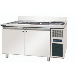 420L Stainless Steel Fridge Freezer , 400W Counter Top Salad Fridge