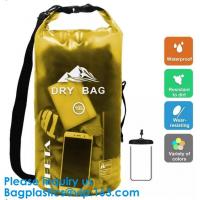 Colored 15Liter Shiny Clear Window Water Proof Dry Bag Ultralight Outdoor Waterproof Dry Storage Bag For Sports