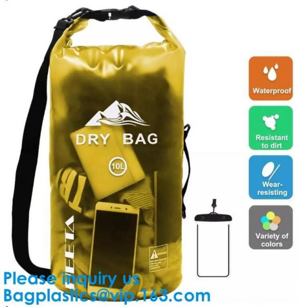 Colored 15Liter Shiny Clear Window Water Proof Dry Bag Ultralight Outdoor