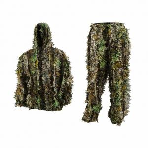 Polyester Woodland Camouflage Ghillie Suit Outdoor Snap 3D Leaf Suits