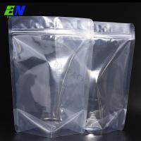China PET PE No Printing Stock Pouch Transparent Plastic Standing Pouch on sale