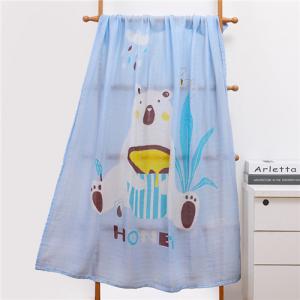 Soft Silky Gauze Baby Swaddling Blankets Eco Printing Luxurious Baby Shower Gifts