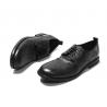 Чернота кожаных ботинок бизнесменов роскошных людей случайные/размер 38 до 46 Бр