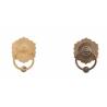 China Surface Mount Solid Customized Brass Animal Head Knocker Pull Handle Bronze Ring Handle Antique Lion Head Door Knocker wholesale