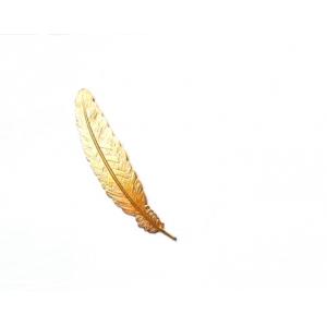 China Exquisite Feather  Metal Feather Bookmark Ideal Gift Support  Classical Through Carved supplier