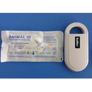 China Radio Frequency Identification Animal ID Microchips 134.2Khz With Mini Size Injectable Transponders supplier