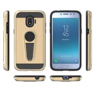 Wang PC+TPU Armor Case with with Kickstand Car Magnetic Absorption Function for Samsung S8 S8 Edge Note8 J5 2017 J7 Prim