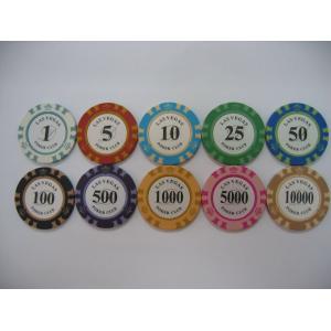 Gambling Game Ceramic Clay Poker Chip Set Casino Royale Poker Chips Custom Printing