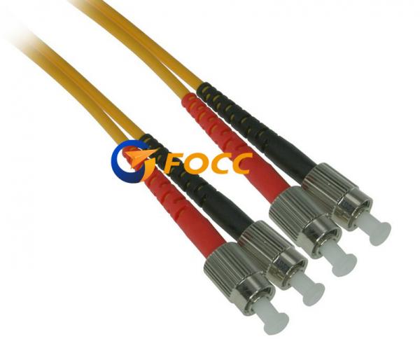 APC Polish Type 3.0mm FC Duplex Single Mode Fiber Optic Cable PVC Sheath Fiber