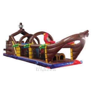 China Large Size Inflatable Sports Games Inflatable Pirate Ship Obstacle Course supplier