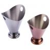 China Rose - gold Color Stainless Steel Chips Cup / Silver French Fries Bucket Snack Food Container wholesale