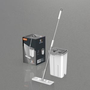 China Microfiber Self Cleaning Flat Squeeze Mop And Bucket Set Lazy Scraping Dust 360 wholesale