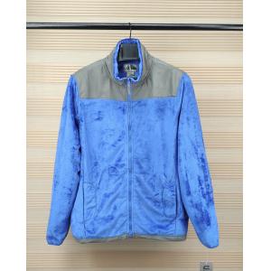Soft Polyester Lining Blue Suede Jacket Mens Original For Us Market