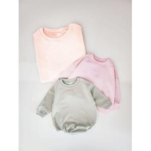 French Terry Toddler 100% Cotton Long Sleeve Tee Shirt With 4 Colors