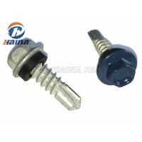 China carbon steel drive metal Roofing hex head self drilling screws and washers on sale