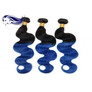 Body Wave Blue Ombre Color Hair 100 Peruvian Hair Weave Bundles