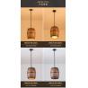 China Bedroom Retro Wooden CRI 75 Wine Barrel Pendant Light wholesale