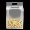 China Custom Print Optional Size Square Bottom Pouch Carry Bag With Ziplock Handle Moisture Proof Plastic Bag Food Packaging wholesale