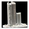 China Maqueta arquitectónica de rascacielos gemelos, modelo urbano integrado, arquitectura wholesale