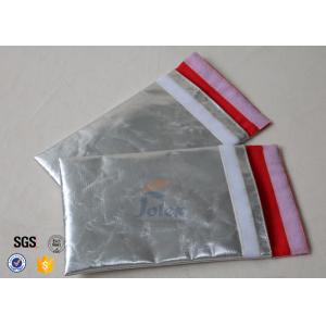 China Surface douce 17 x 27 cm de sac ignifuge de document de fibre de verre de papier aluminium supplier