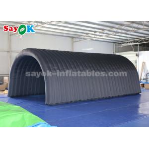 China Air Inflatable Tent 210D Oxford Cloth Black Inflatable Tunnel Tent For Exhibition / Promotion supplier