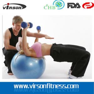 China Ningbo PVC plastic material Anti-burst fitball/fitness Ball/yoga ball supplier