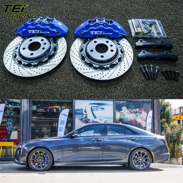 Front Big Brake Kit 6 Piston Caliper with 355*32 mm rotor BBK auto brake system For Cadillac CT4 18 Inch car rim