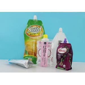 China Laminated Stand Up Barrier Pouches With 22mm Spout Caps For Laundry Detergent Liquid Package supplier