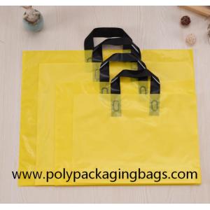Thickness 0.1mm Yellow PE Die Cutting Hand Bags