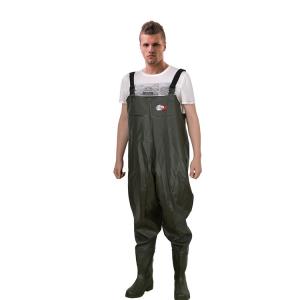 FW006 70D Nylon PVC Pocket Chest Fishing Waders for Unisex within Boots 38-46