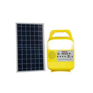 9W 6000mah Portable Solar Camping Light With Bluetooth Radio