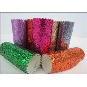 China Diamond Decoration Wallpaper Chunky Glitter Fabric Wear Resisting supplier