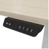 Panel de madera con doble motor personalizado Mesa de café para oficina ajustable en altura