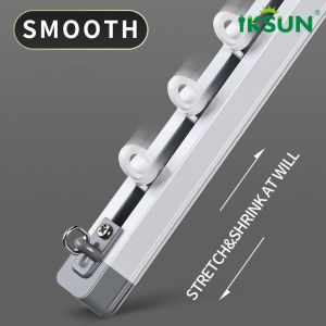China Carril ajustable de la pista telescópica de aluminio extensible casera de la cortina para la ventana del 1.1-4.5m wholesale