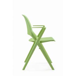 Modern Stackable Dining Room Chairs Green Plastic Dining Chairs For Home Decor