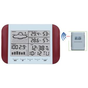 433MHz RF RCC Wireless Weather Station with Digital Alarm Clock Barometer Indoor Outdoor Temperature Humidity MS6145D