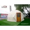 China Large Luxury Glamping Tents , 7m Geo Shelter Dome Tent With Roof Lining wholesale