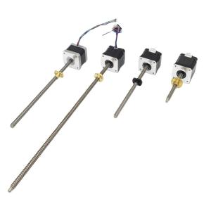 China Motor de paso lineal Nema 17 de 2 fases con 1A/1A/1.68A/1.5A de corriente y tornillo personalizado wholesale