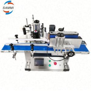 China 自動ボトルラベルステッカー テーブルテーブル 双面丸いボトルラベル付け機 日付コード付き wholesale