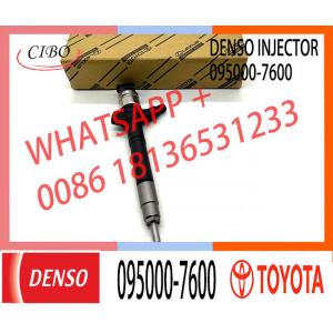 injector nozzle 23670-0R160 095000-7600 injector for Toyota 2AD-FTV Avensis common rail injector 23670-0R160 095000-7600