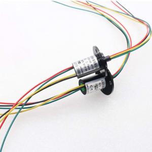 China OD 22mm 18 circuits 2A of stock capsule mini slip rings without flange supplier